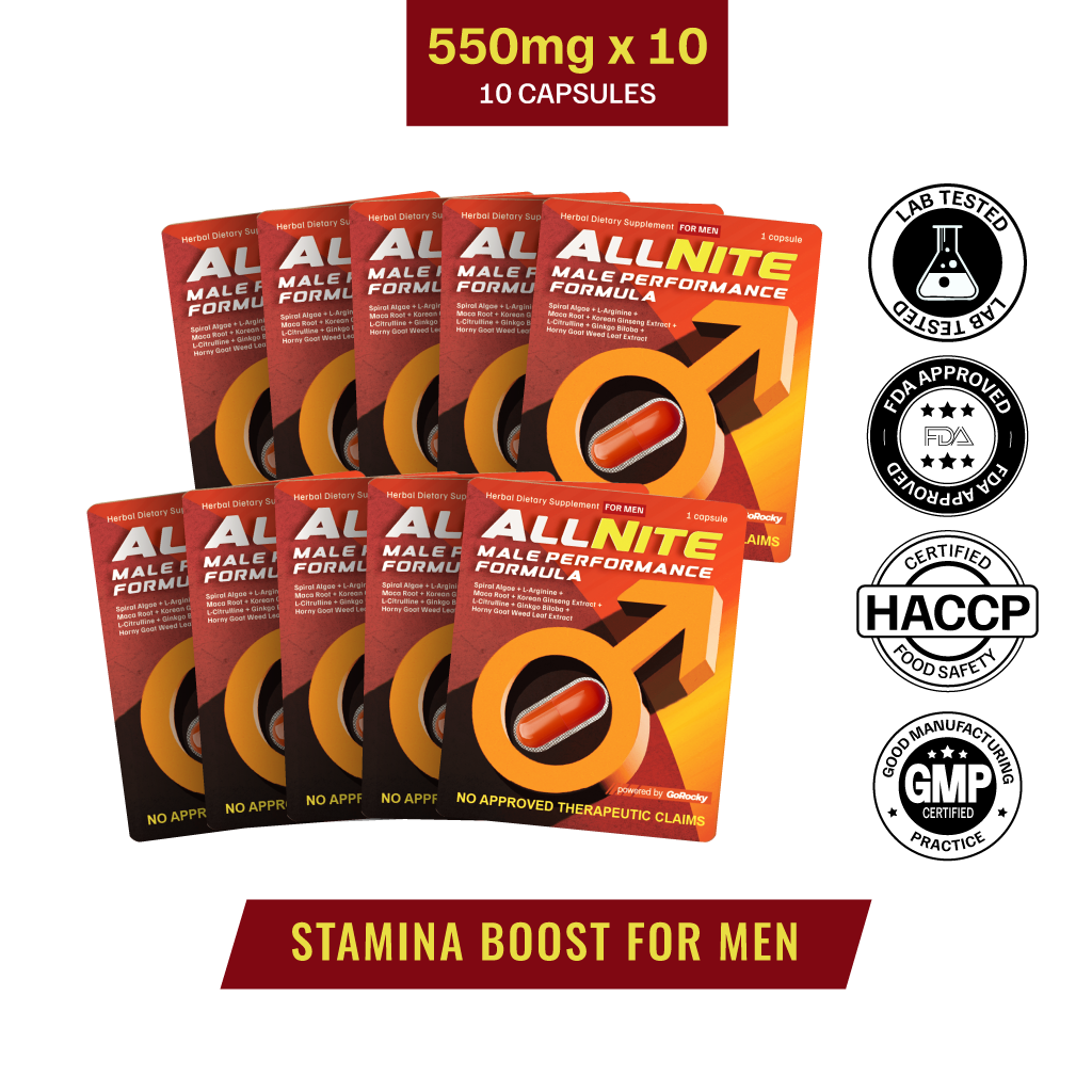 AllNite Men’s Performance Support - 10 Boxes x 1pc (10pcs)