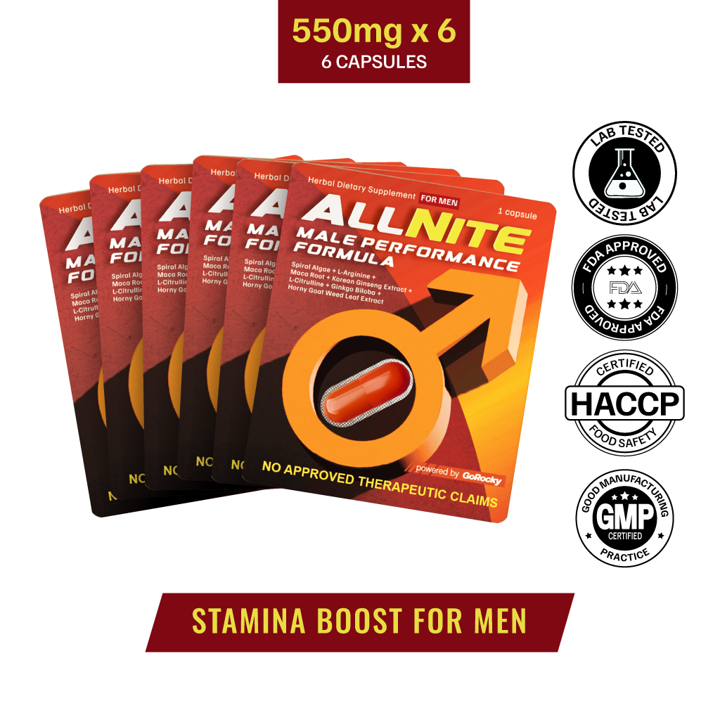 AllNite Men’s Performance Support - 6 Boxes x  1pc (6pcs)
